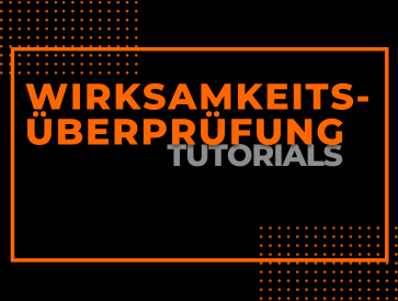 Wirksamkeitsüberprüfung